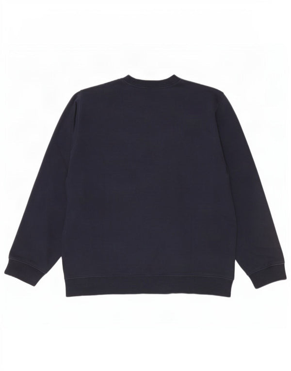 Hanorac pentru bărbați Reebok Jumper mare din bumbac bleumarin