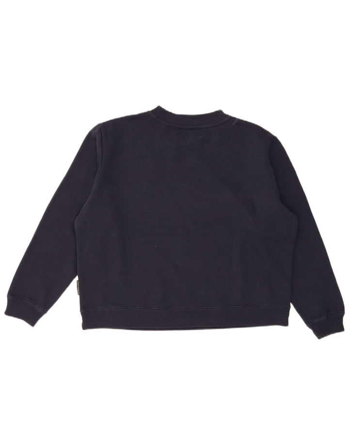 FRENCH CONNECTION Pulover cu grafic pentru femei UK 16 Mare Bleumarin