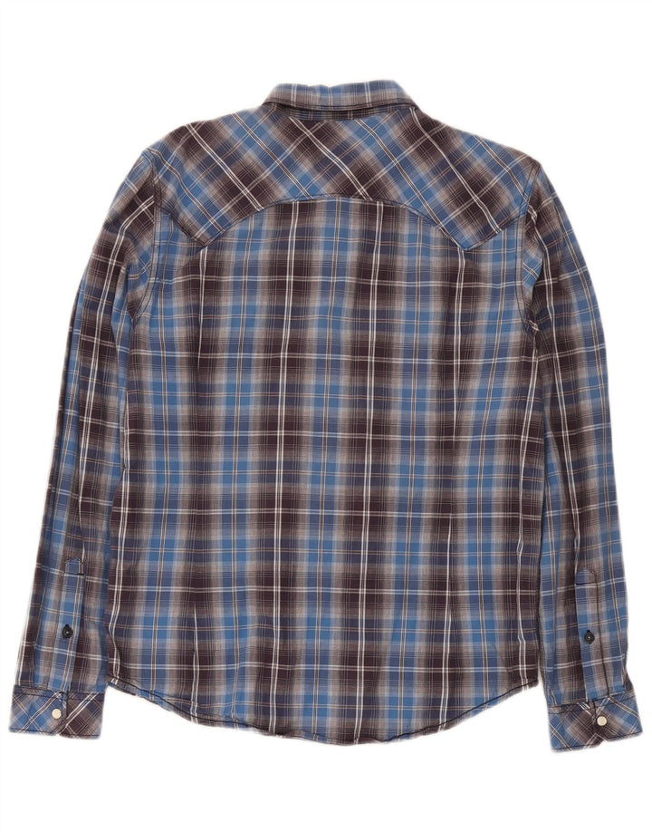Cămașă Lee pentru bărbați, slim fit, mare, albastru, din bumbac