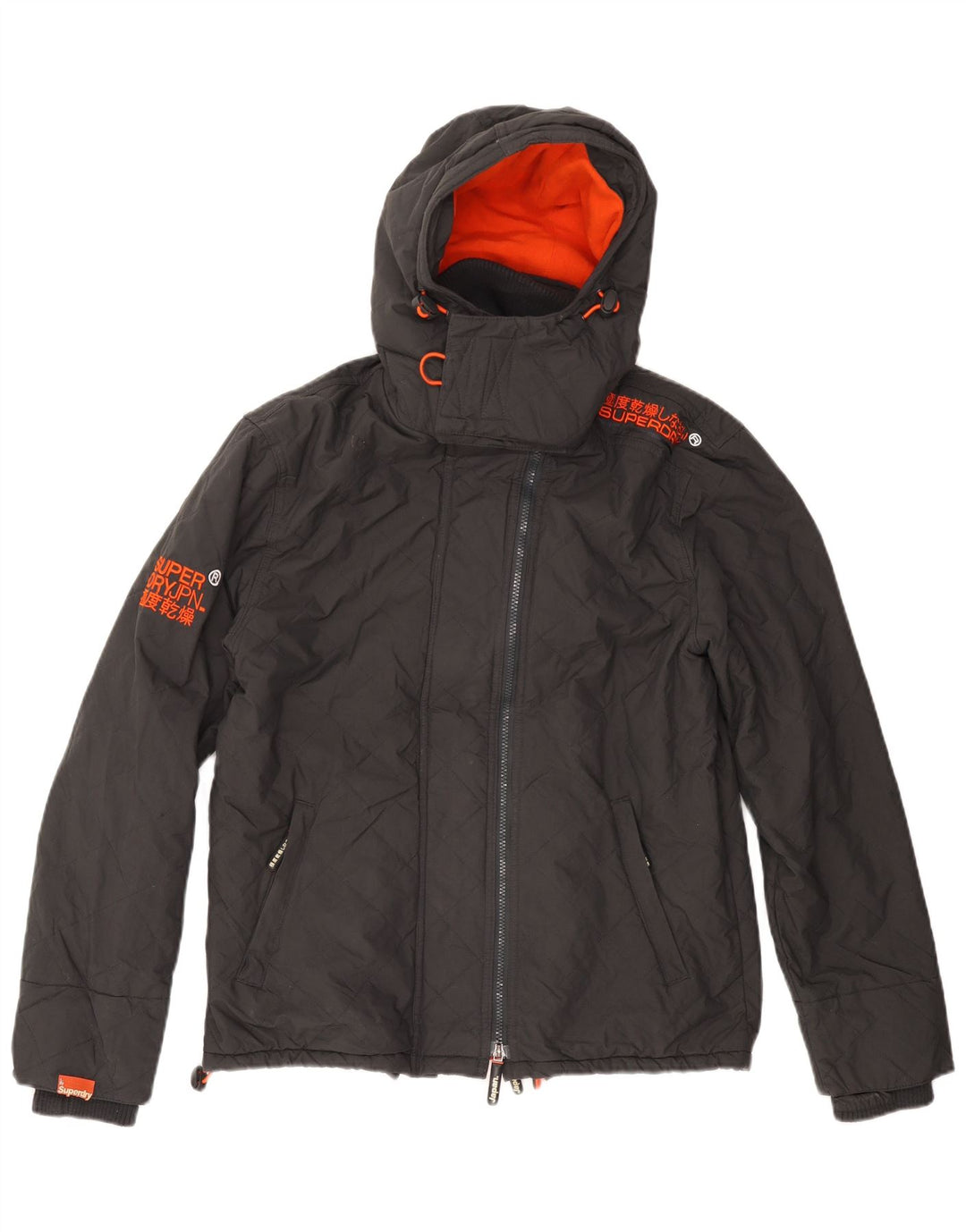 SUPERDRY pentru bărbați The Windcheater Graphic Windbreaker Jacket UK 40 Large Black