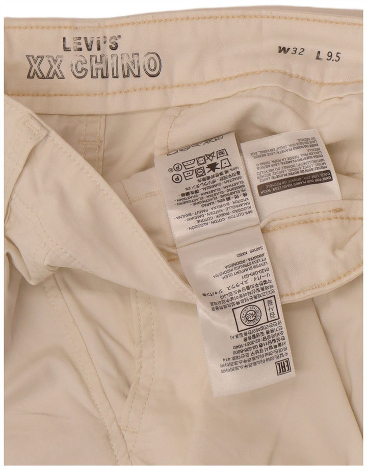 Pantaloni scurți chino pentru bărbați Levi's W32 bumbac alb mediu