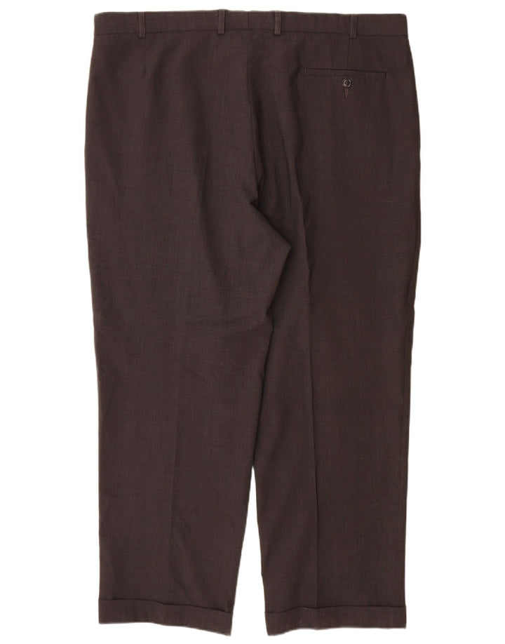 Marks & Spencer Pantaloni de costum pentru bărbați L40 L29 Gri poliester