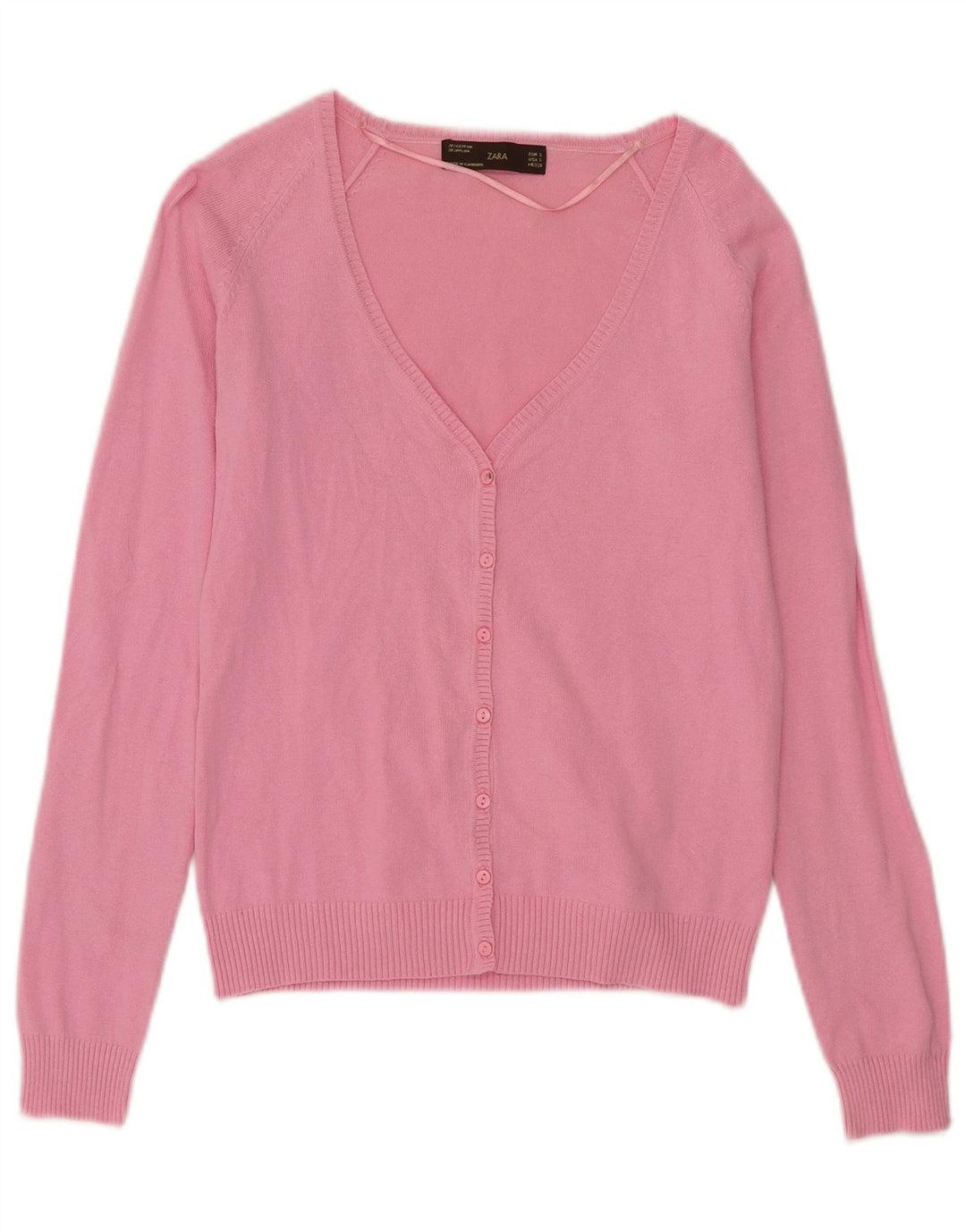 Pulover cardigan pentru femei Zara UK 10 mic roz