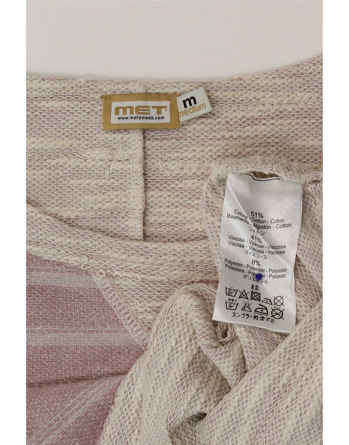 Bluză Crop Top Femei MET UK 14 Medium Pink Dung