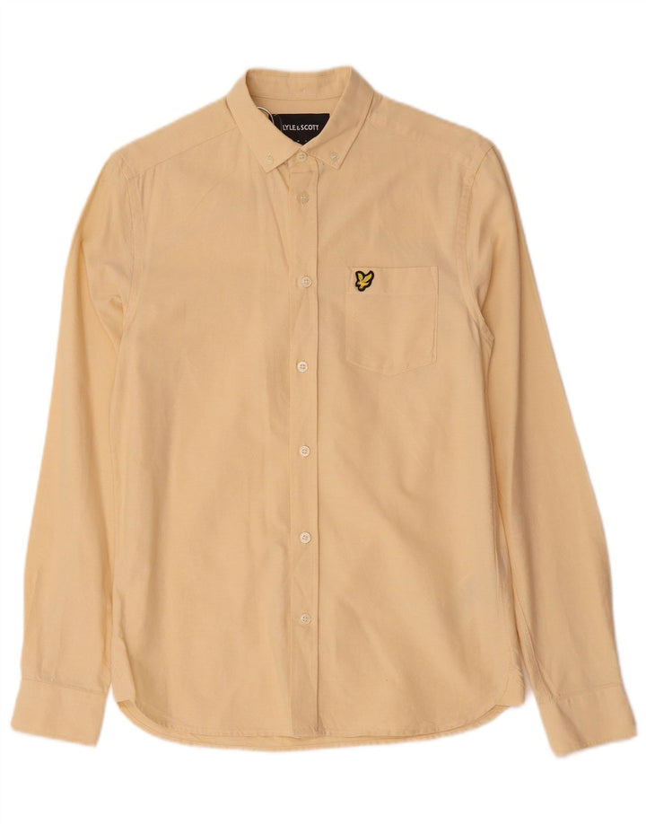 Cămașă pentru bărbați Lyle & Scott XS galben bumbac