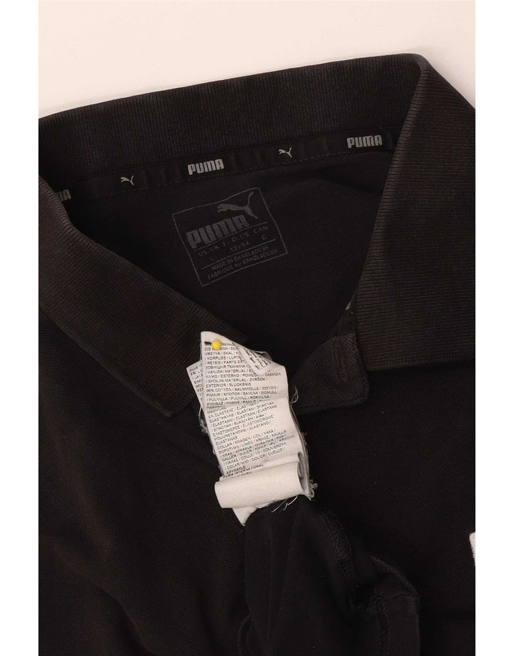 Tricou polo Puma pentru bărbați, mare, negru, bumbac