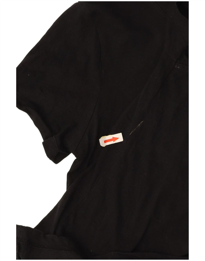 CALVIN KLEIN Tricou cu grafic pentru femei Top UK 12 Medium Black Bumbac