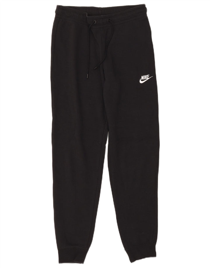 Pantaloni de trening pentru femei NIKE Pantaloni de jogging UK 10 Bumbac negru mic