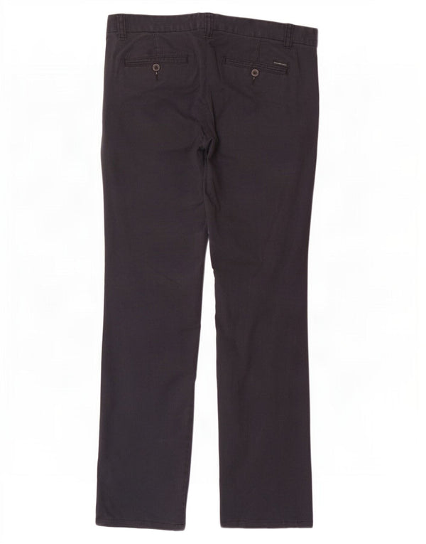 Pantaloni chino slim pentru bărbați Calvin Klein L32 L31 bumbac negru cu dungi