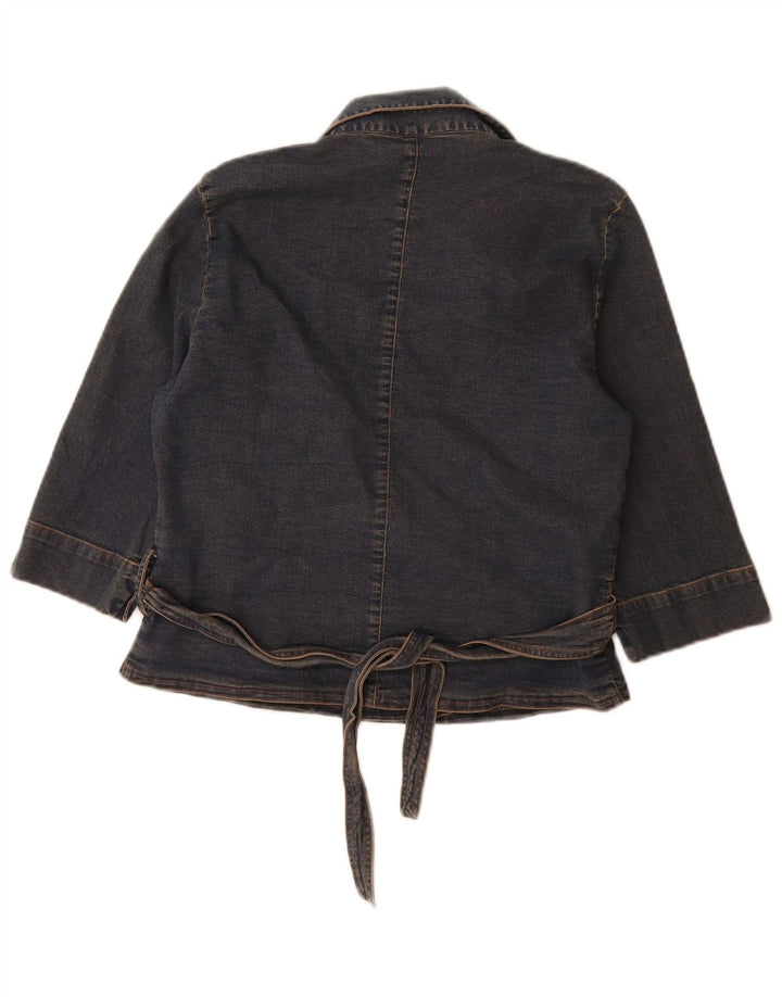 Marks & Spencer jachetă de denim cu mâneci 3/4 pentru femei UK 12, mediu bleumarin
