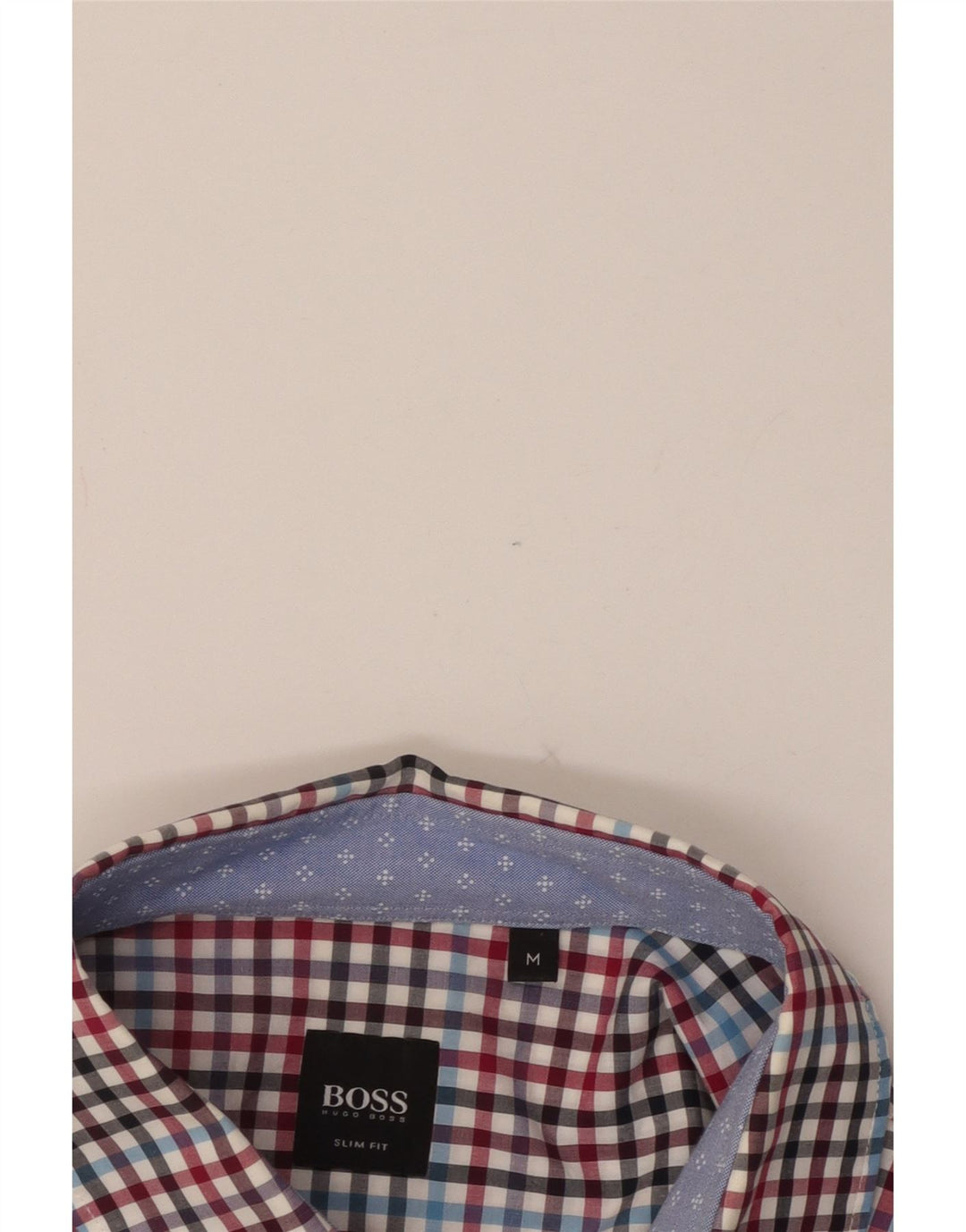 Cămașă pentru bărbați HUGO BOSS Slim Fit, bumbac vichy multicolor mediu