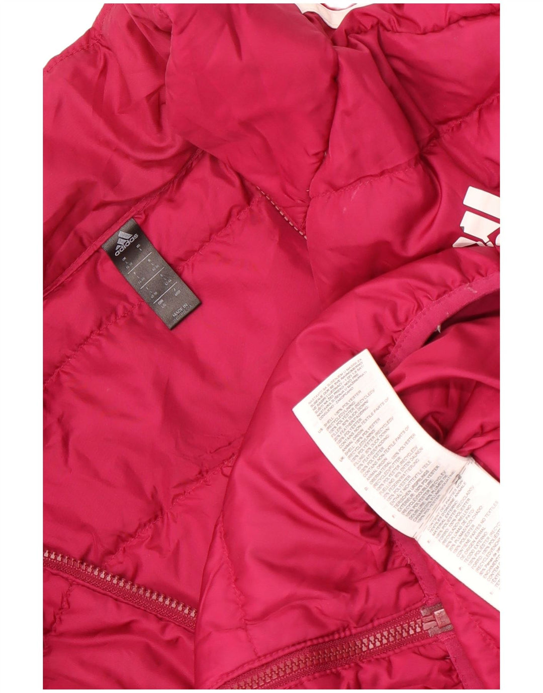 Jachetă căptușită pentru femei Adidas UK 16/18, mare, roz, poliester