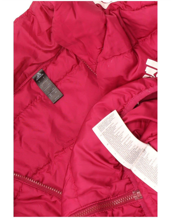 Jachetă căptușită pentru femei Adidas UK 16/18, mare, roz, poliester