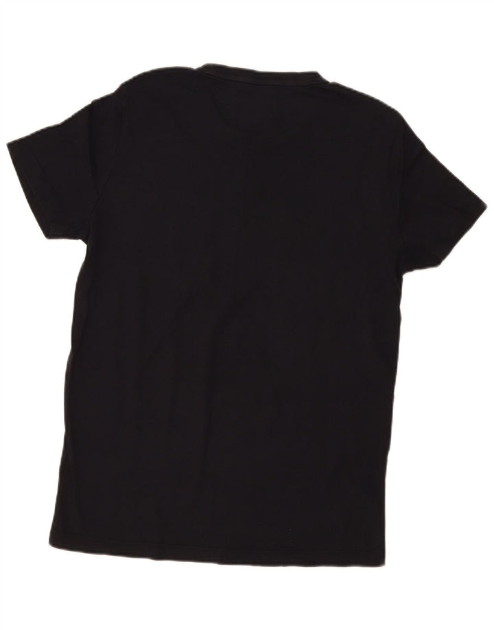 Tricou grafic Calvin Klein pentru bărbați Top mediu din bumbac negru