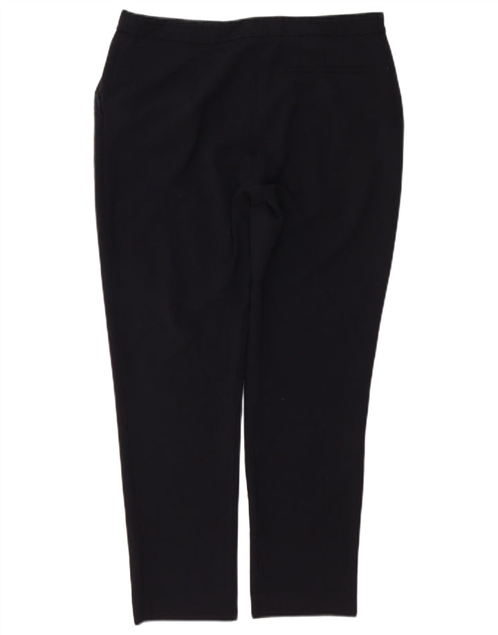 Pantaloni chino drepte pentru femei Oasis UK 12 Medium W32 L26 Poliester negru