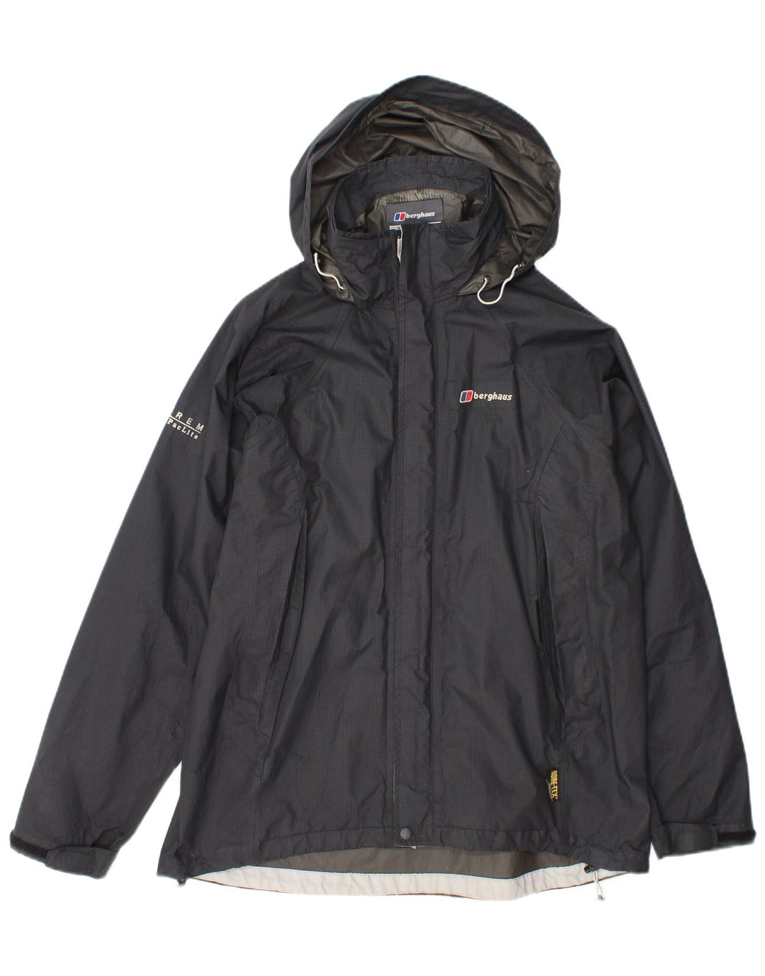 Jachetă de ploaie cu glugă pentru femei Berghaus UK 14 mare nailon gri