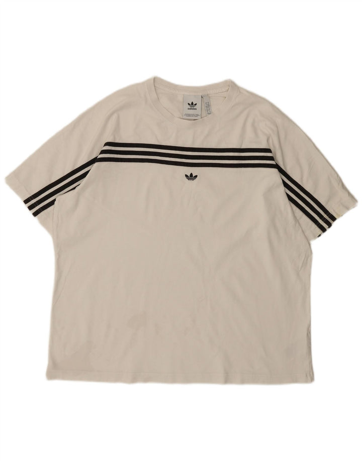 Tricou pentru bărbați Adidas Top XL Bumbac alb