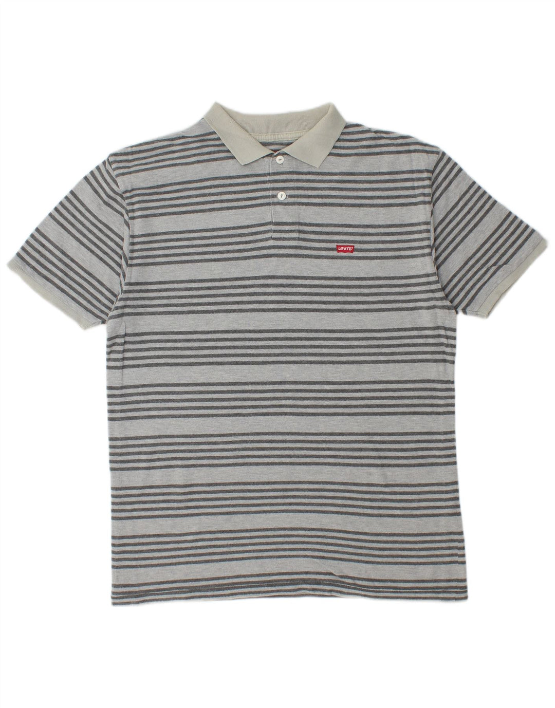 Tricou polo LEVI'S pentru bărbați, bumbac cu dungi albastre medii