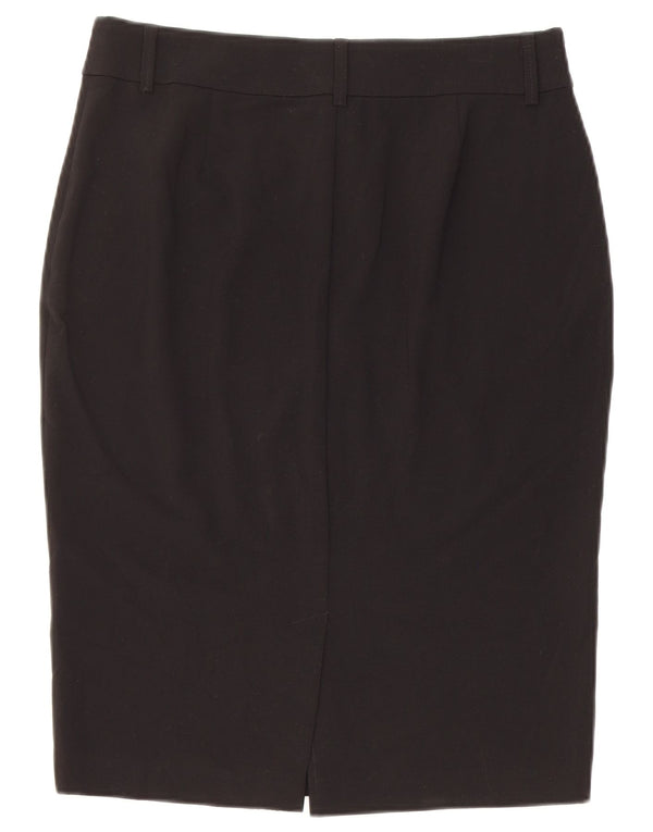 Fusta creion pentru femei Marks & Spencer UK 12 Medium W30 Poliester negru