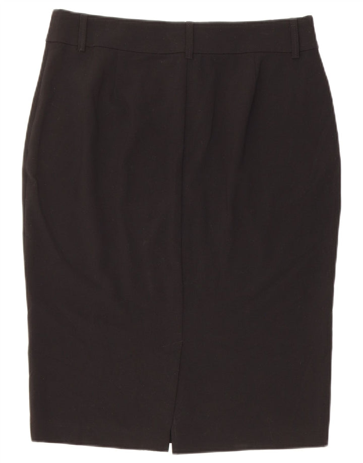 Fusta creion pentru femei Marks & Spencer UK 12 Medium W30 Poliester negru