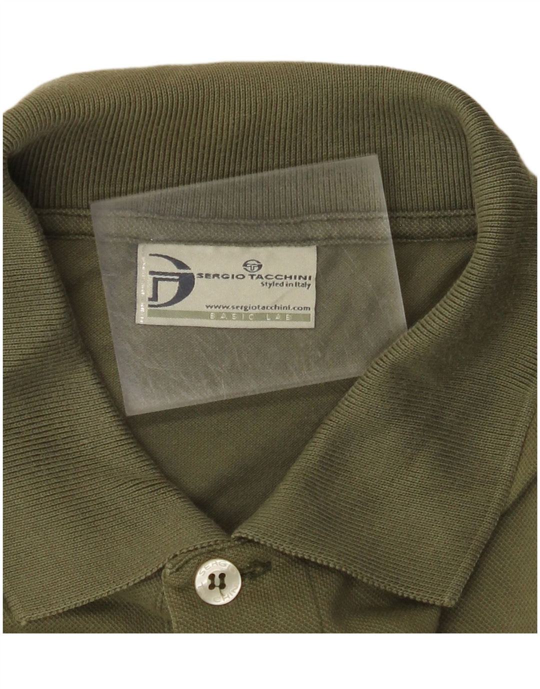 SERGIO TACCHINI Tricou polo pentru bărbați, color kaki mic