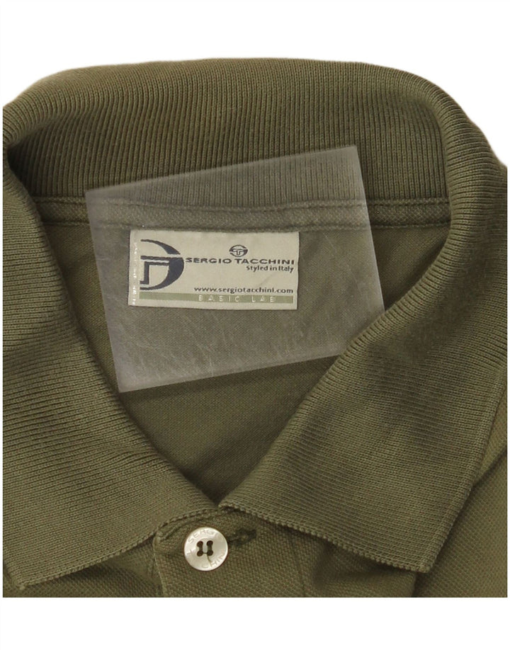 SERGIO TACCHINI Tricou polo pentru bărbați, color kaki mic