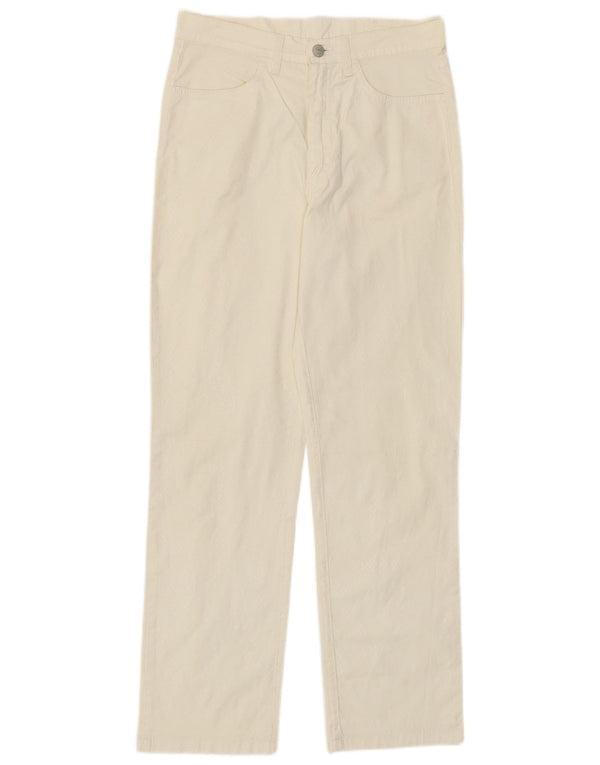 Pantaloni casual drepti Trussardi pentru femei W28 L28 Alb Animal Print