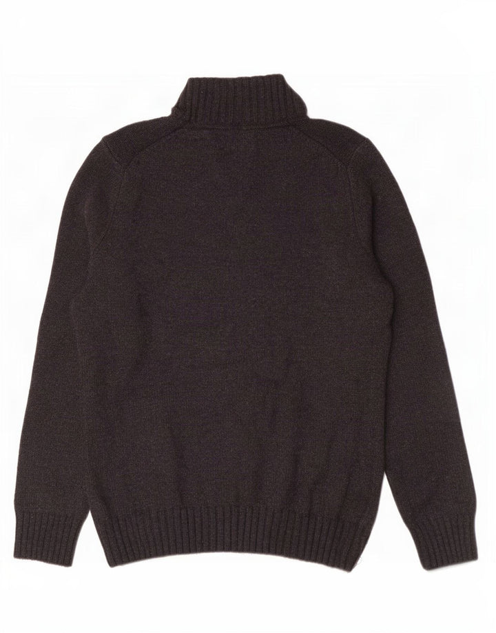 Pulover pentru bărbați Marks & Spencer, Blue Harbour, cu fermoar, cu gât, mic, gri