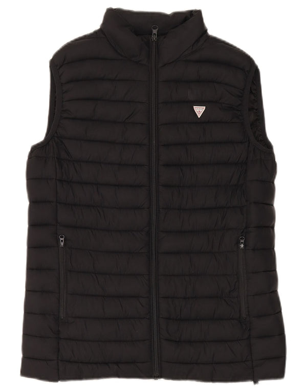 Gilet Captusit Guess Boys 13-14 Ani Poliamida Neagra