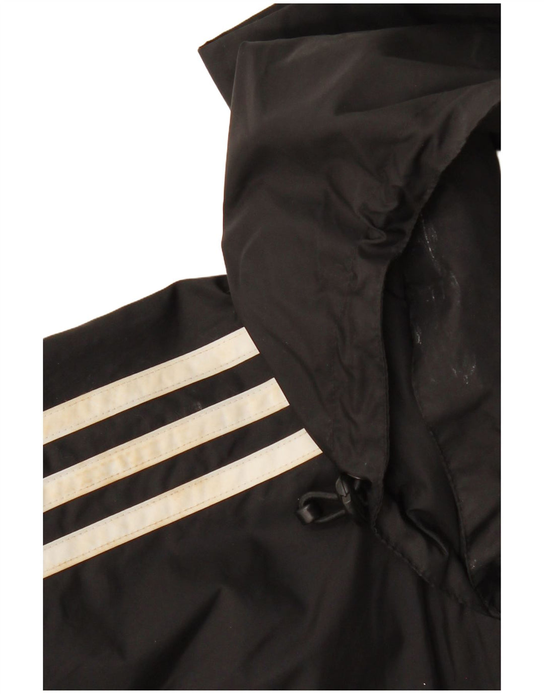Jachetă de ploaie cu glugă ADIDAS pentru bărbați UK 36/38 Poliamidă neagră mică