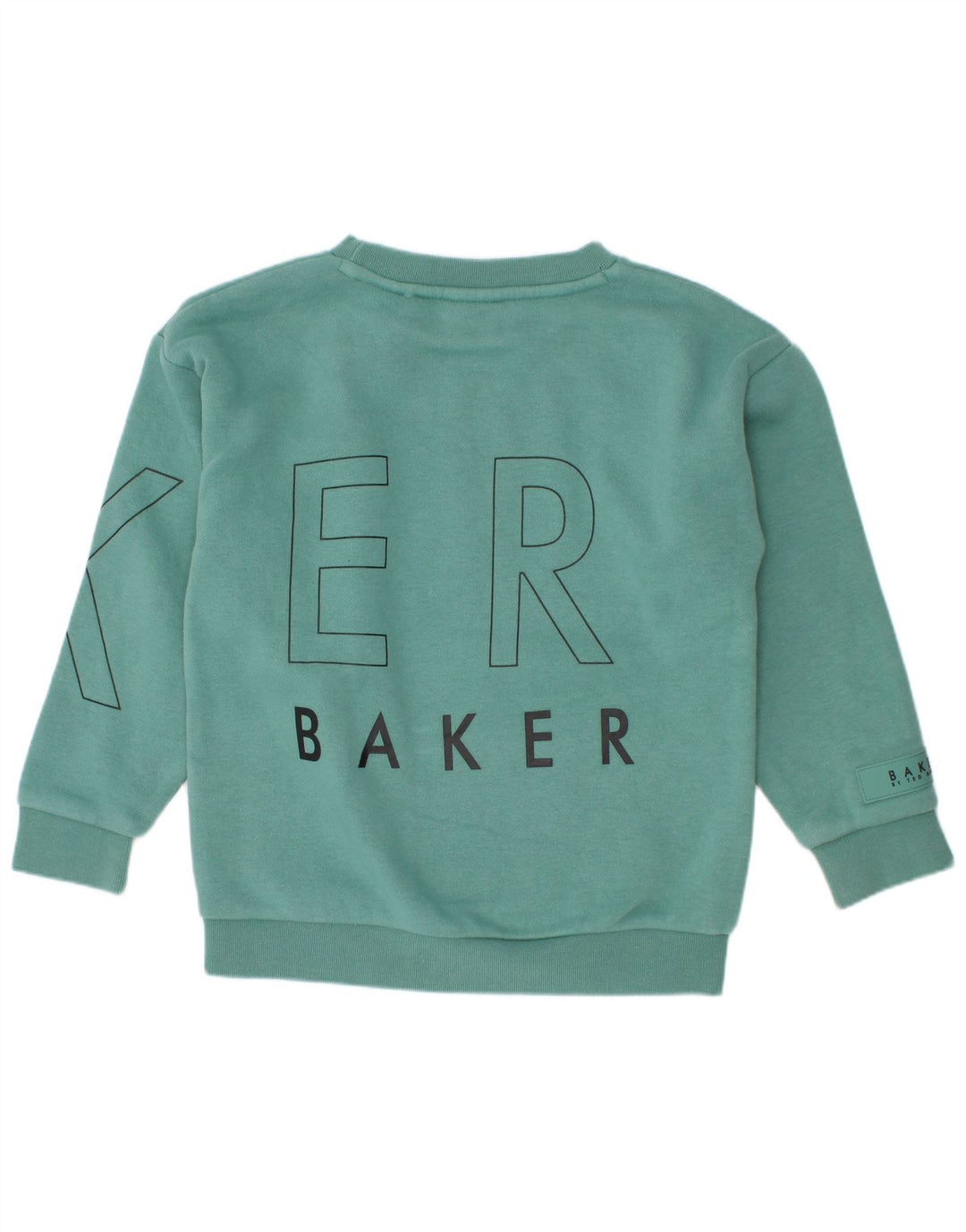Hanorac cu grafic Ted Baker pentru băieți Pulover 4-5 ani bumbac verde