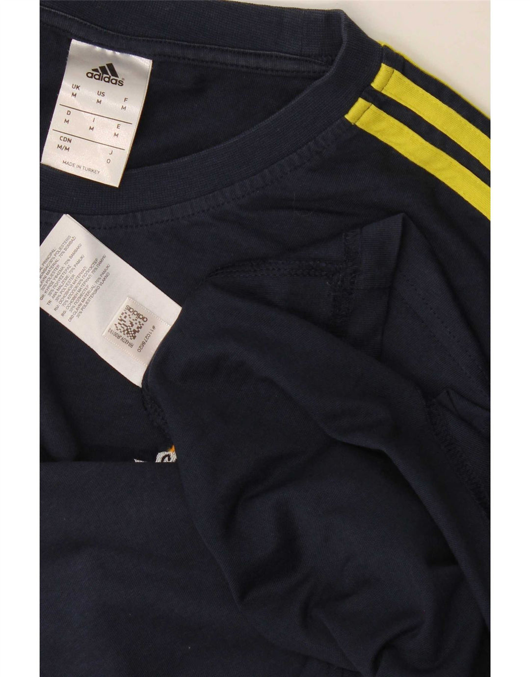Adidas pentru bărbați Climalite Graphic Top cu mânecă lungă, mediu, bleumarin, bumbac