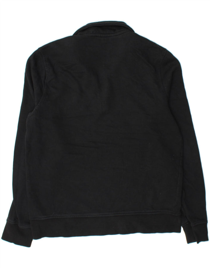 MICHAEL KORS Mens Graphic Zip Neck Sweatshirt Jumper Medium Black Cotton Vintage Michael Kors and Second-Hand Michael Kors from Messina Hembry 