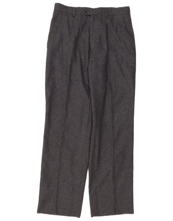 Pantaloni chino drepți vintage pentru bărbați IT 46 Small L30 L30 Lână gri