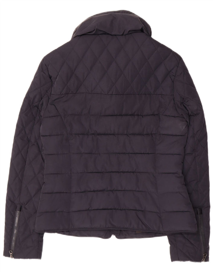 Jachetă căptușită Superdry pentru femei UK 14 Medium Bleumarin Poliester