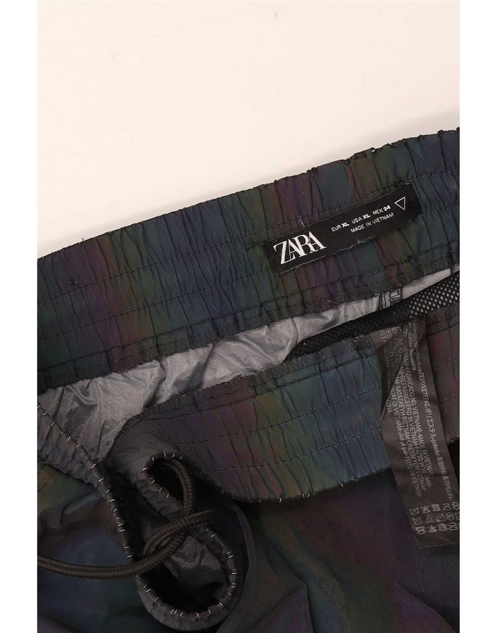 Pantaloni cargo pentru bărbați Zara XL W34 L26 Poliester cu dungi multicolore