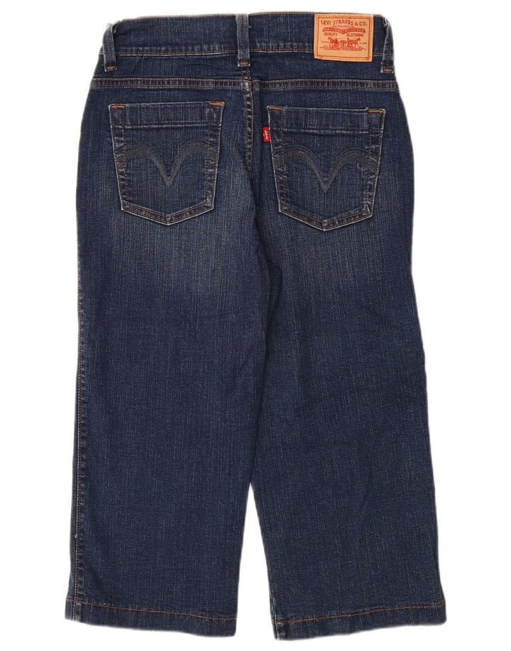 Jeans Capri pentru slăbire perfectă pentru femei 512 LEVI'S US 8 Medium W28 L19 Albastru