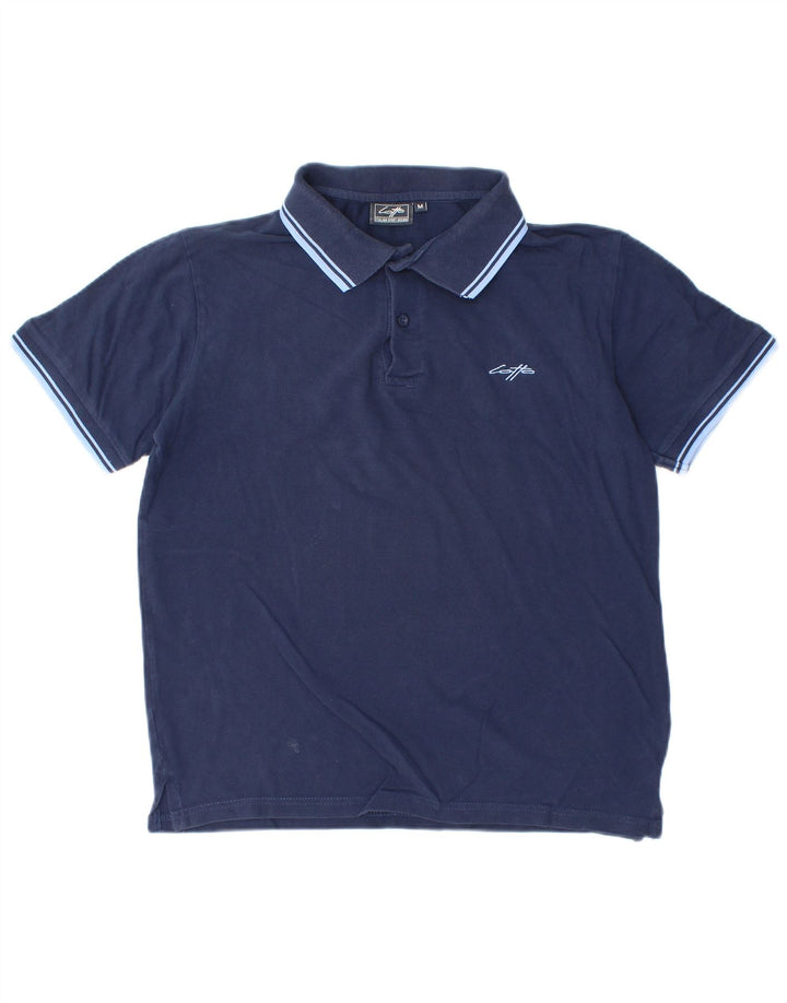 Tricou polo pentru bărbați Lotto, mediu bleumarin, în dungi