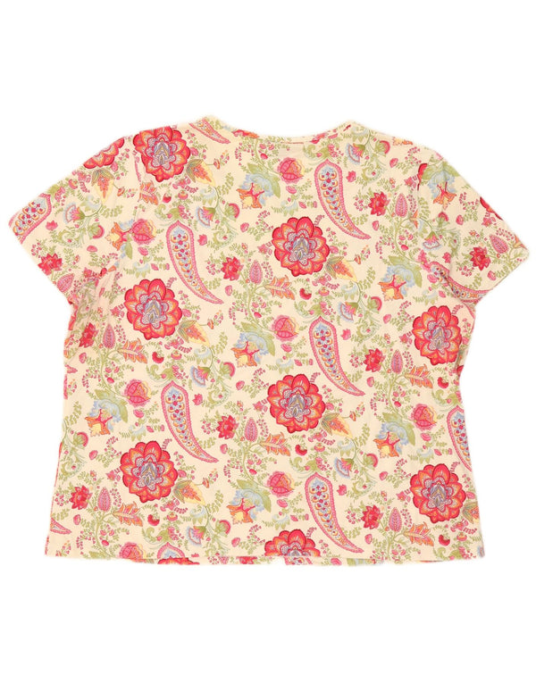 Lands End, tricou supradimensionat pentru femei, Marea Britanie 18/20 XL, cachetele multicolor
