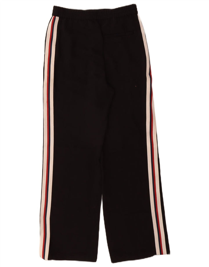 Pantaloni pentru femei Zara cu picioare largi Mici L26 L30 Poliester negru color bloc