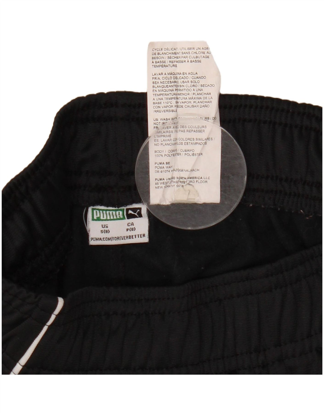 PUMA Băieți Pantaloni de trening Pantaloni de jogging 7-8 ani Poliester negru mic