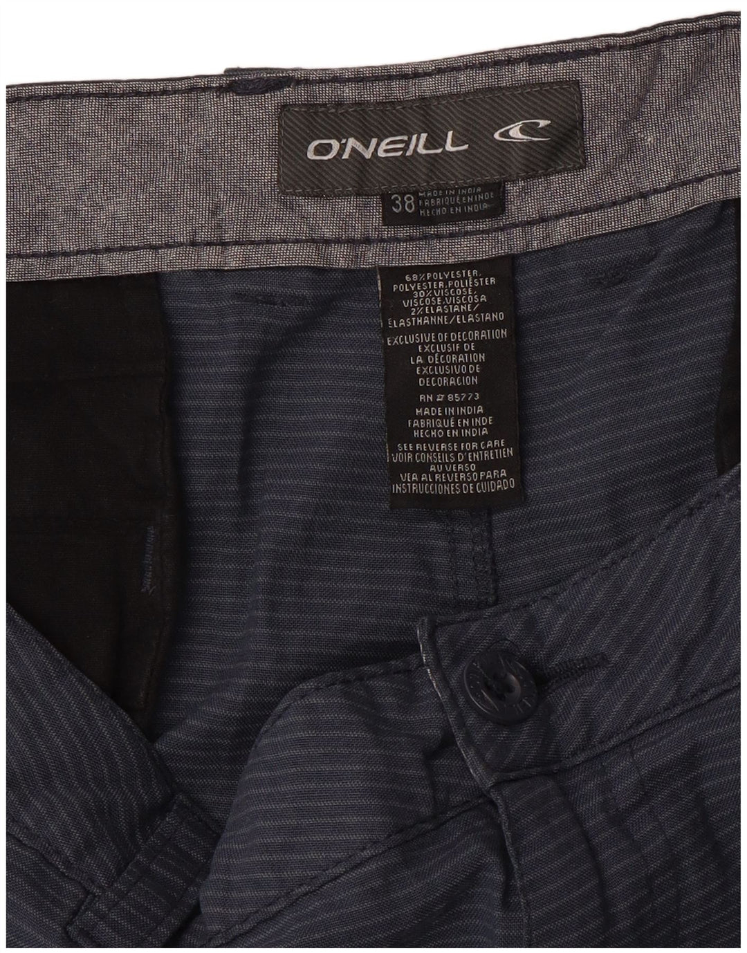 Pantaloni scurți chino pentru bărbați O'Neill W38 XL bleumarin, poliester cu dungi