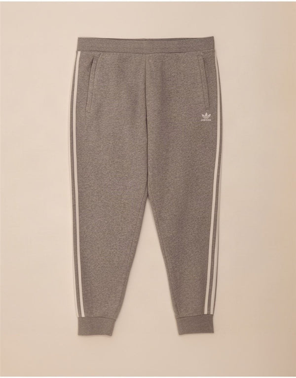 Adidas Womens Trening Pantaloni Joggeri UK 18 XL Gri Bumbac