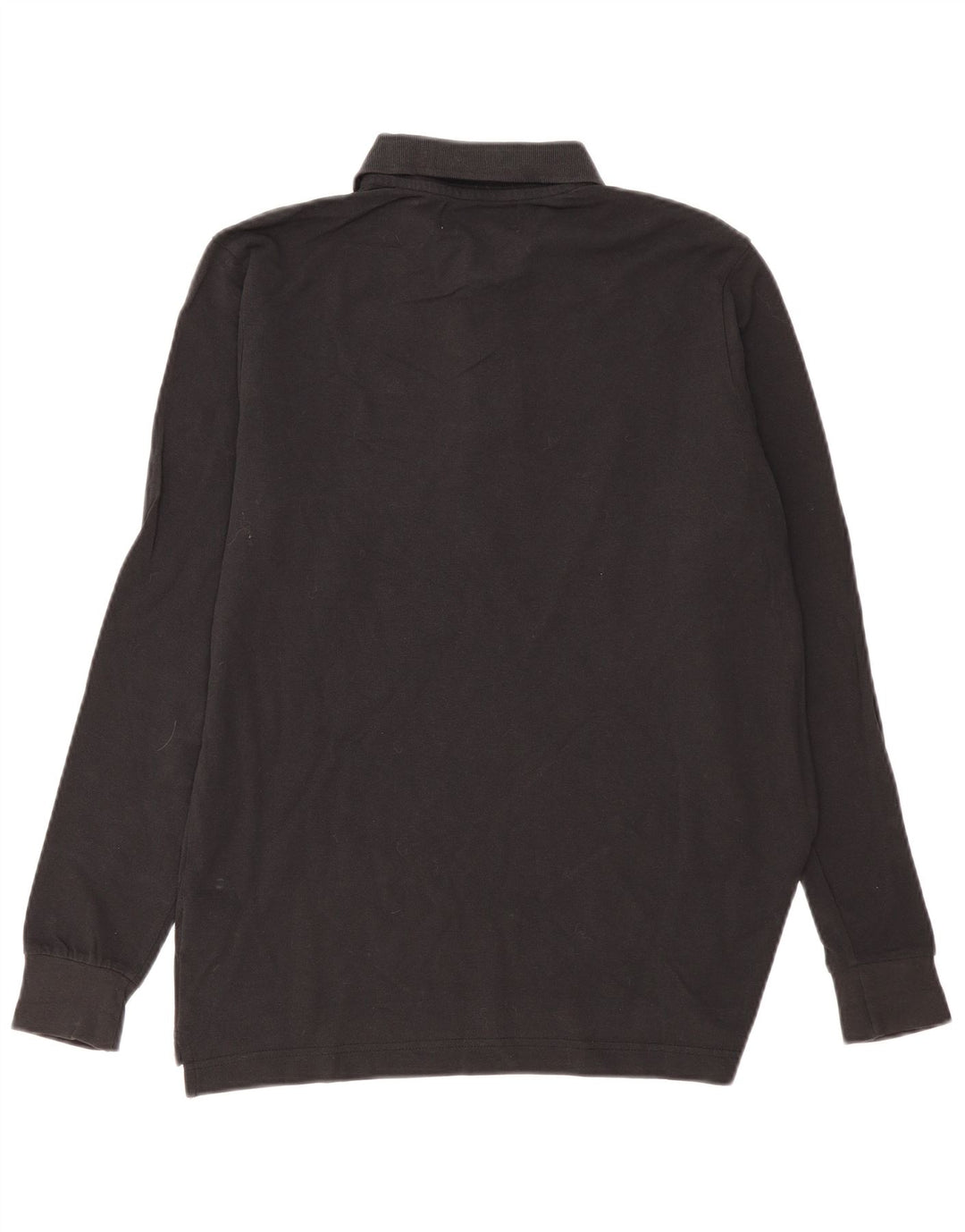 Cămașă polo pentru bărbați Kappa cu mânecă lungă, bumbac negru mic