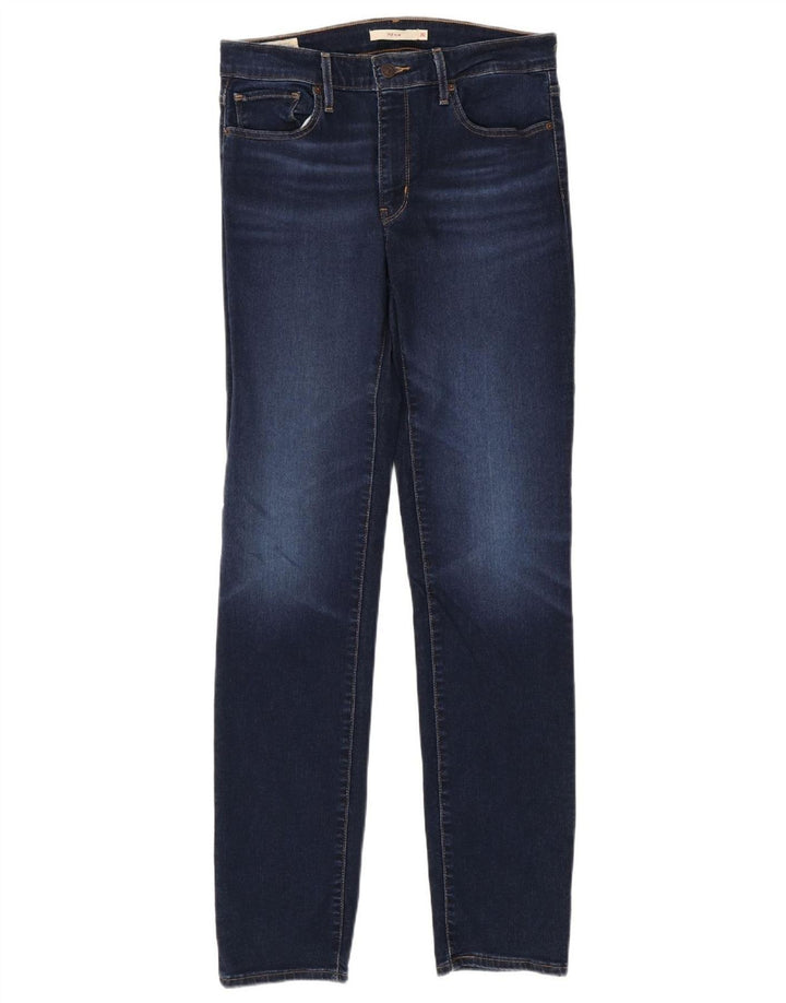 Blugi 712 slim pentru femei LEVI'S L30 L34 bumbac bleumarin