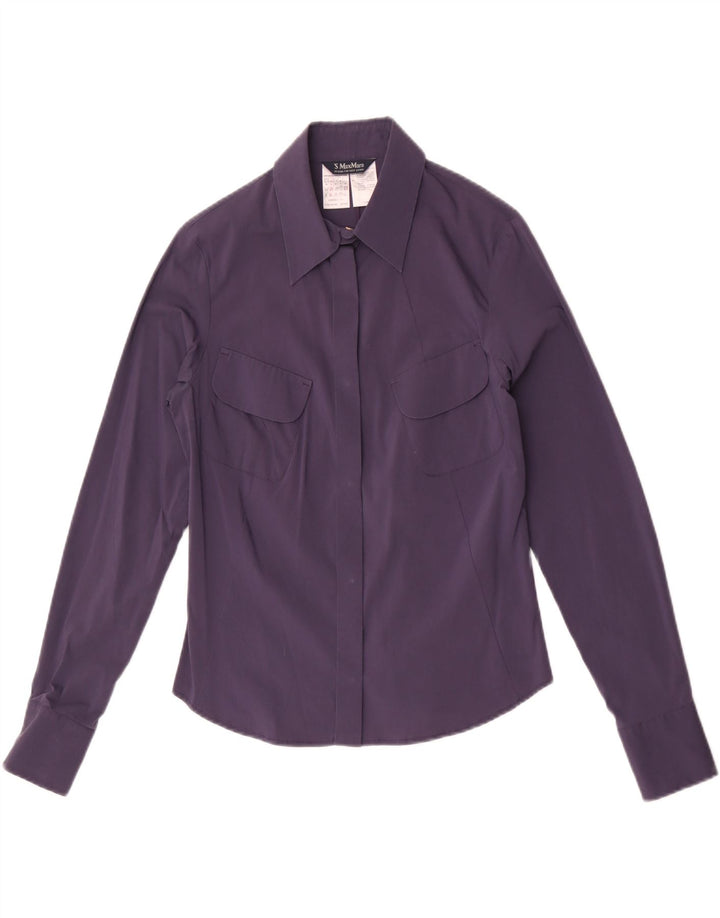 Cămașă pentru femei Max Mara UK 10 Bumbac violet mic