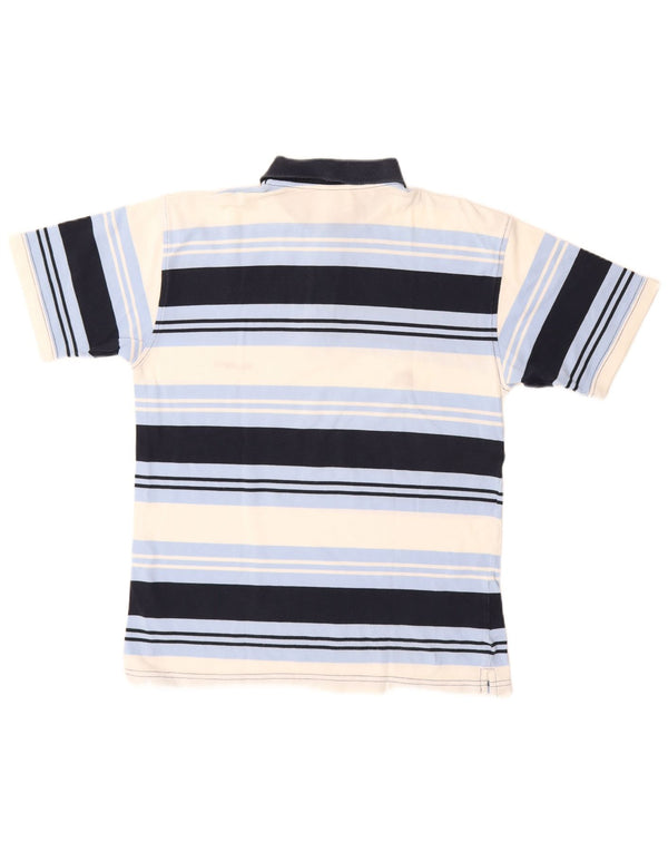 Cămașă polo pentru bărbați Ellesse, bumbac cu dungi, albastru bleumarin