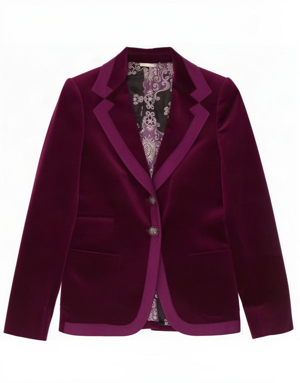 Massimo Dutti Jachetă pentru femei din catifea cu 2 nasturi EU 36 XS bumbac maro