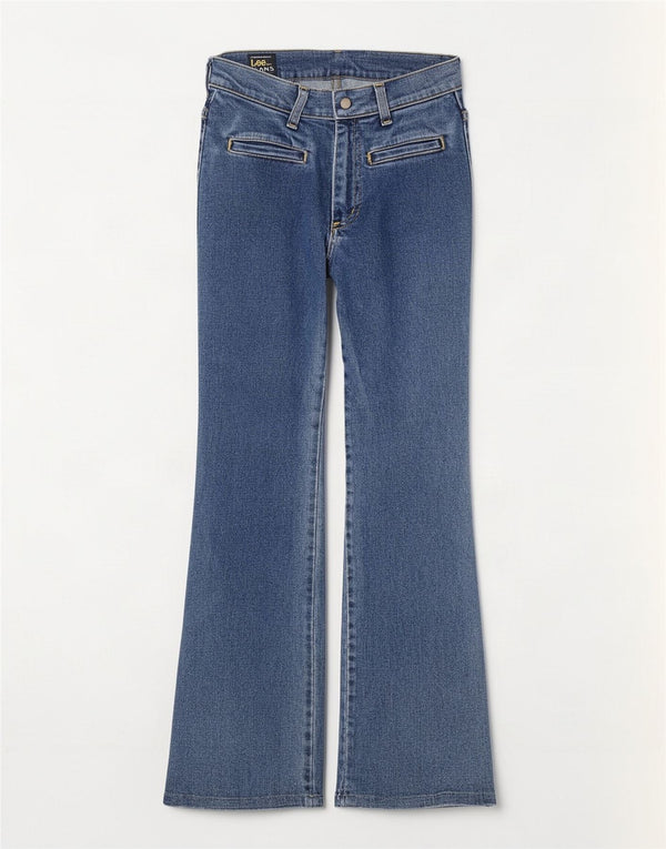 Blugi Bootcut pentru femei Lee W26 L31 Bumbac albastru