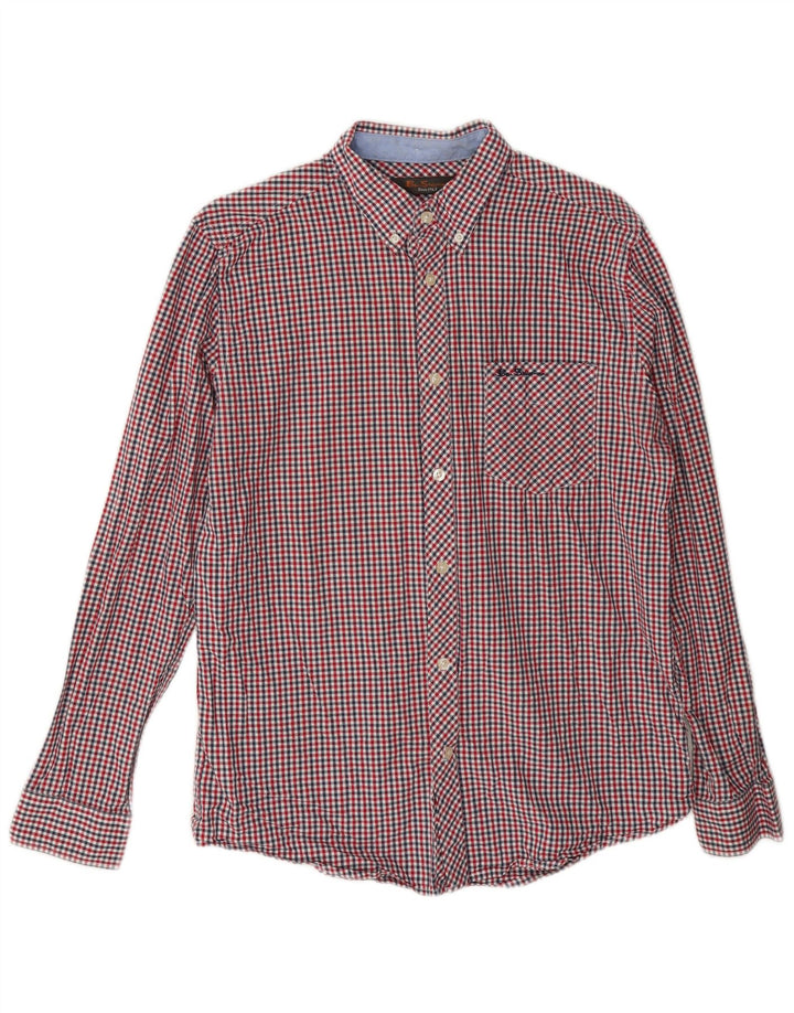 Cămașă pentru bărbați Ben Sherman, cu tăiere obișnuită, roșu mediu, bumbac